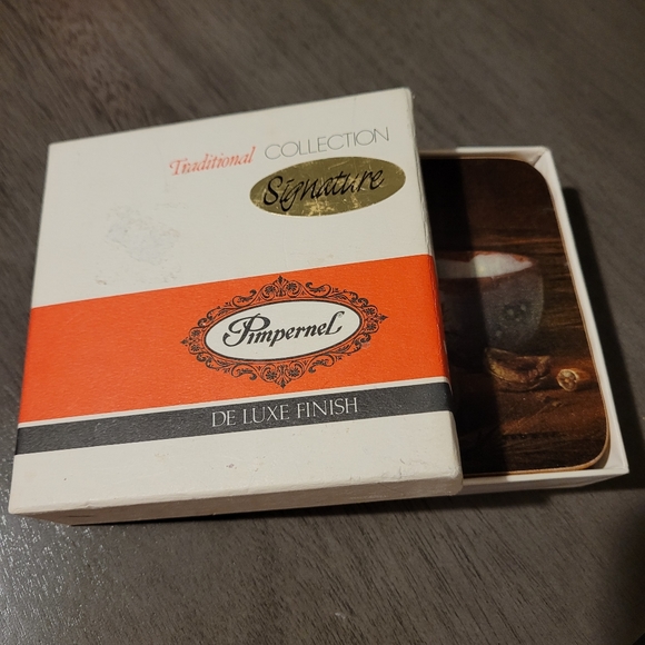 Pimpernel Coasters Cork Back Square Fruit Rustic Kitchen - Picture 9 of 9